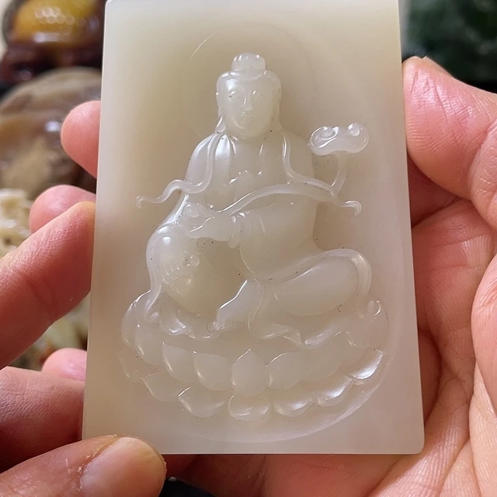 和田玉未镶嵌挂件