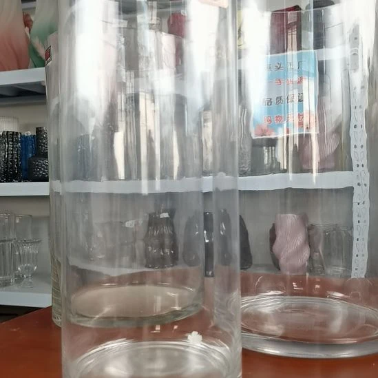 玻璃昌达玻璃花瓶直筒加厚1535