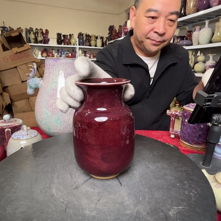 瓷片牛家钧窑牛自恒老师钧瓷