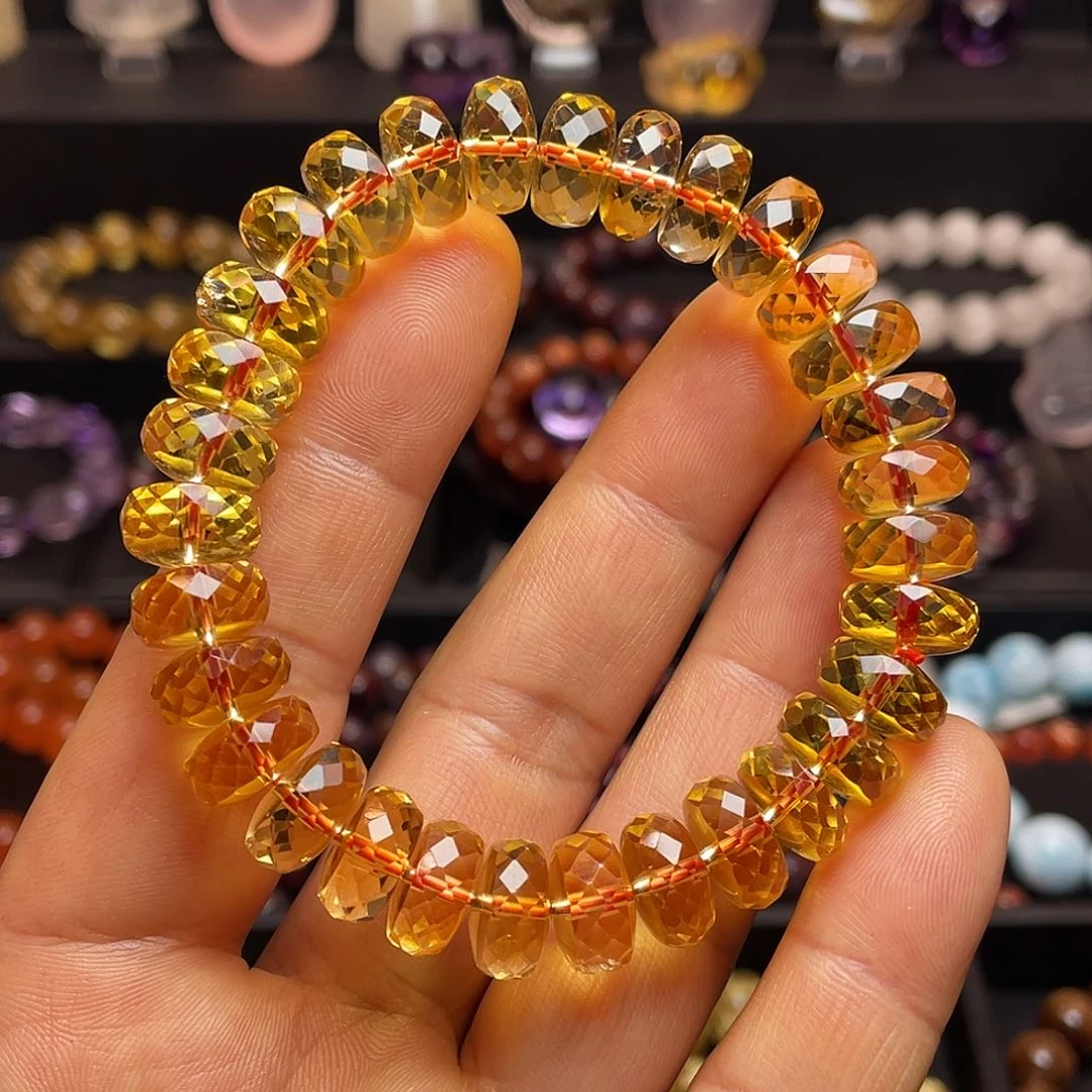 水晶手链未镶嵌黄水晶手链