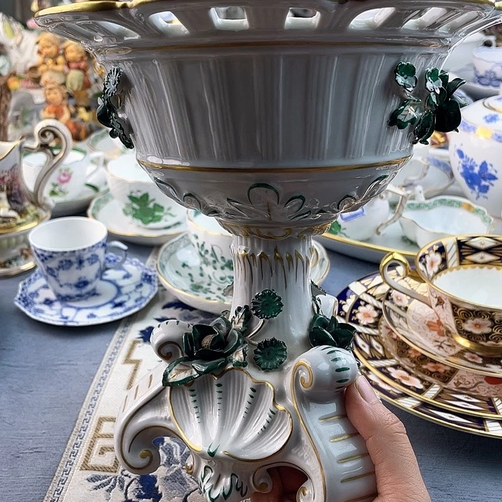 中古欧瓷瓷器小房子