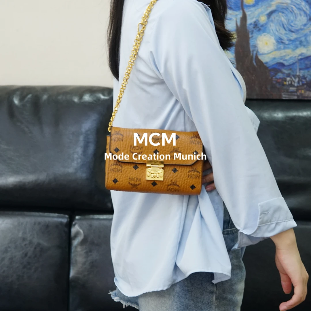 95新 MCM 干邑色链条包/AR05616226/6226