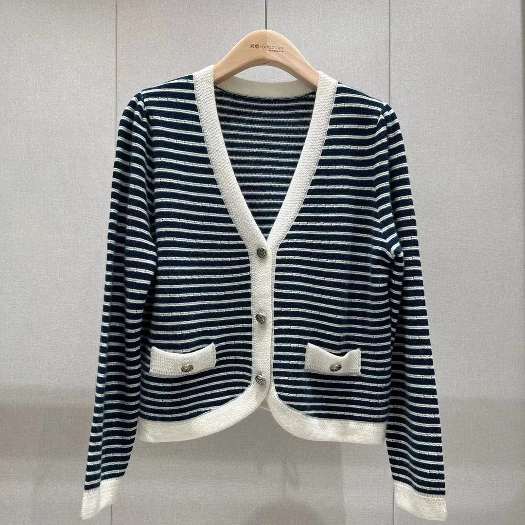 （秋款上新）纯山羊绒开衫  DDG-29712