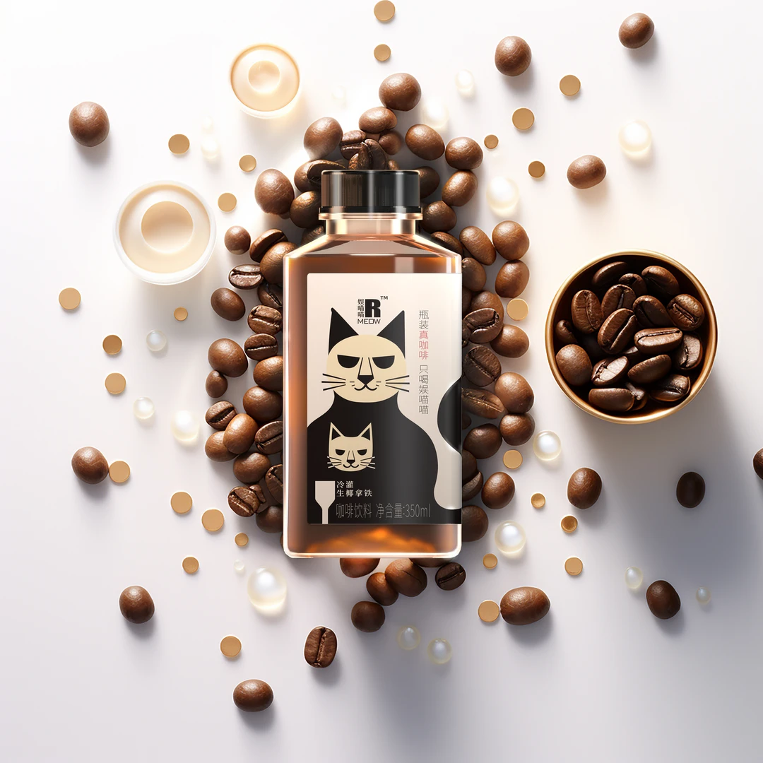 【娱喵喵冷灌生椰拿铁】超低糖即饮真咖啡超提神熬夜游戏开车必备