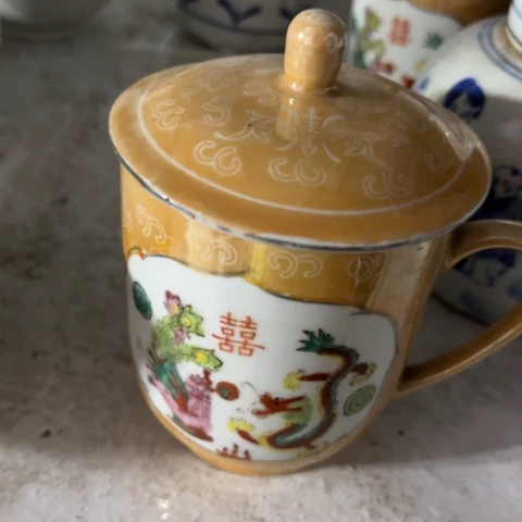 景德镇陶瓷瓷器手绘茶杯