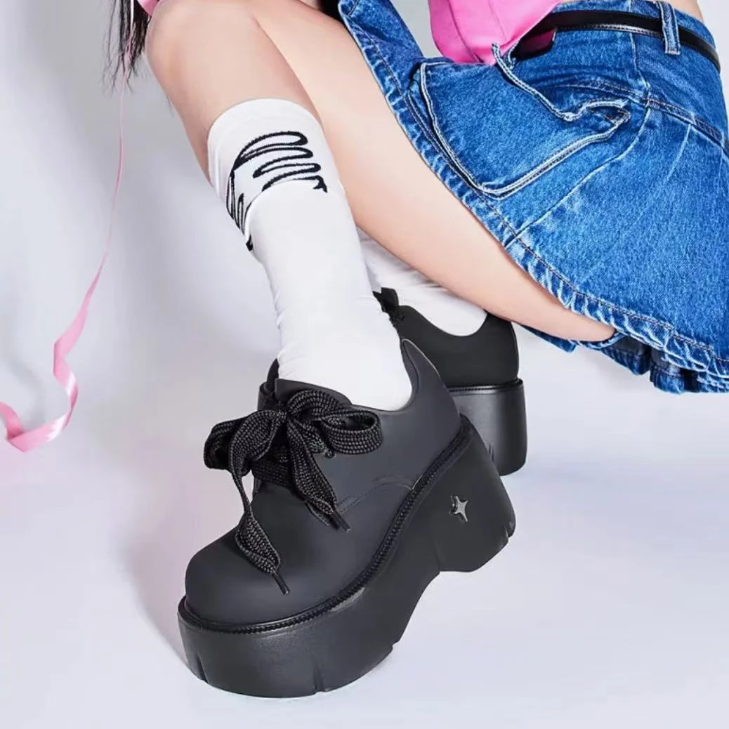 现货B1｜真皮羊里垫8厘米超轻松糕女鞋｜半码拍小｜197-01