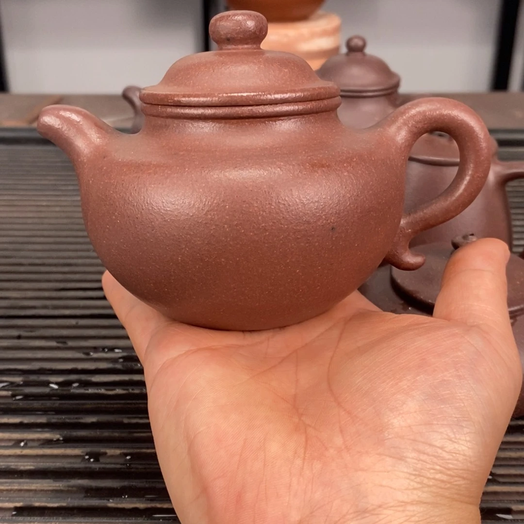 茶壶紫砂紫泥莲子容量330毫升