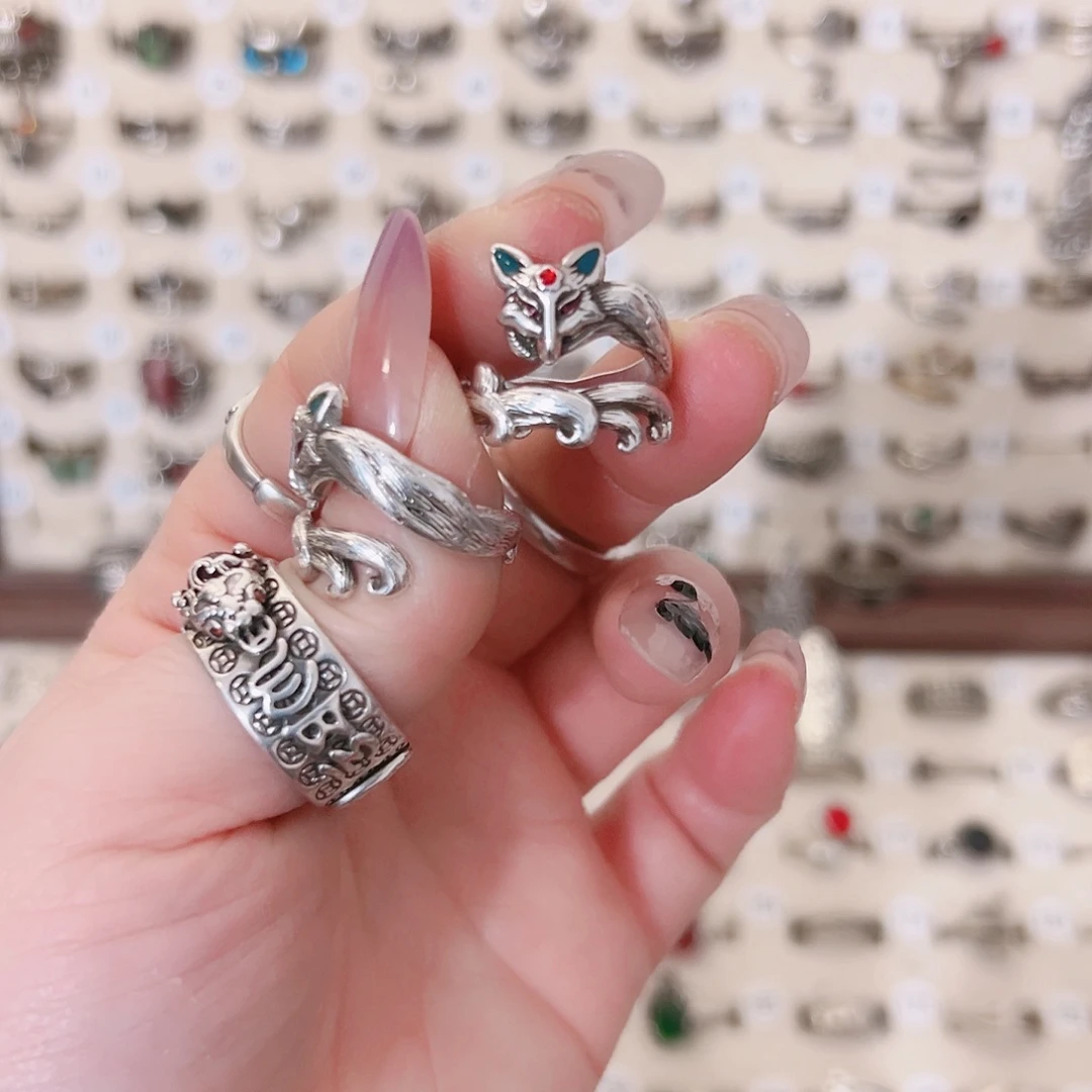 铜合金上开口九尾狐