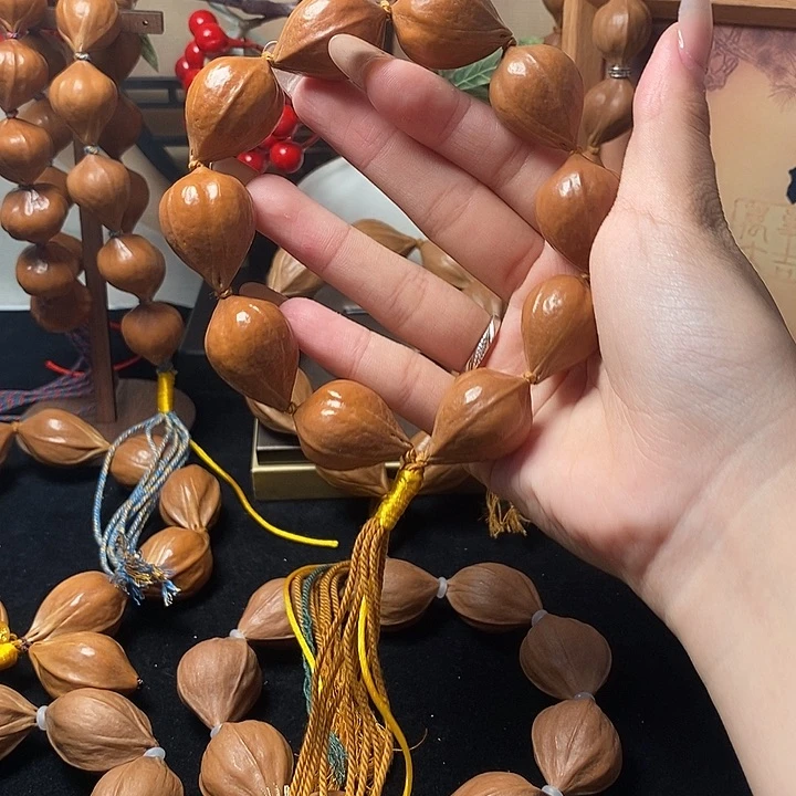 橄榄核手串/手链2.1鸡血蒜头10