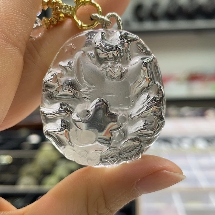 水晶吊坠(不含链)未镶嵌九尾吊坠