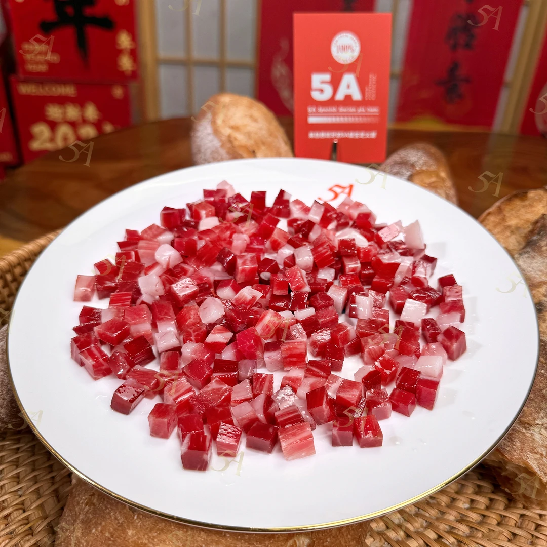 西方甄选红标西班牙火腿肉丁 橡果香味 整腿手工切丁 到手5包