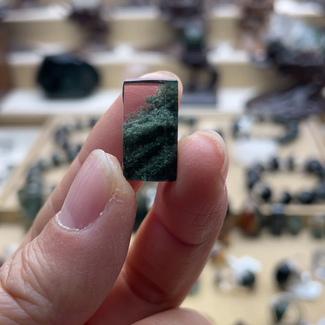 颈饰未镶嵌水晶绿幽灵聚宝盆牌子