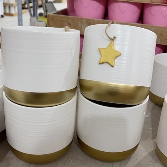 多肉绿植陶瓷花盆，有孔