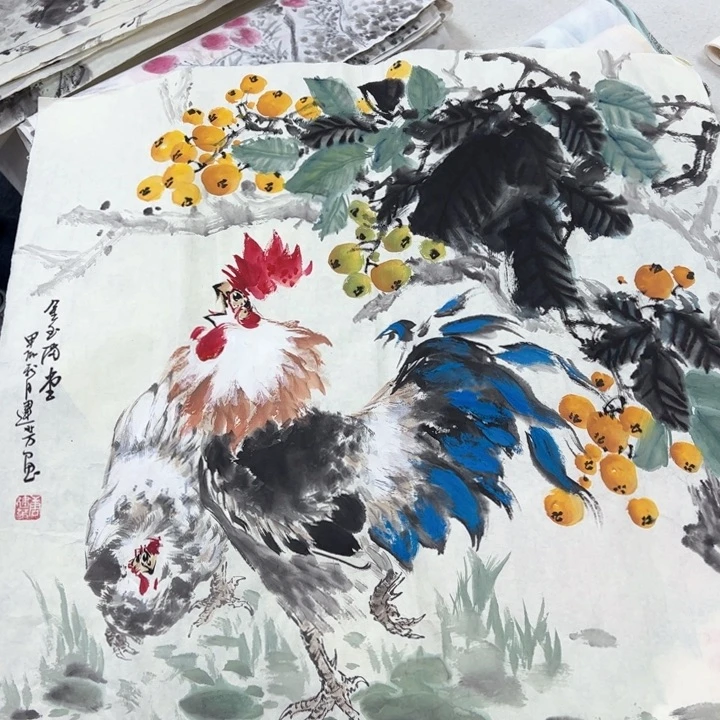 国画纯手绘作品欣赏图