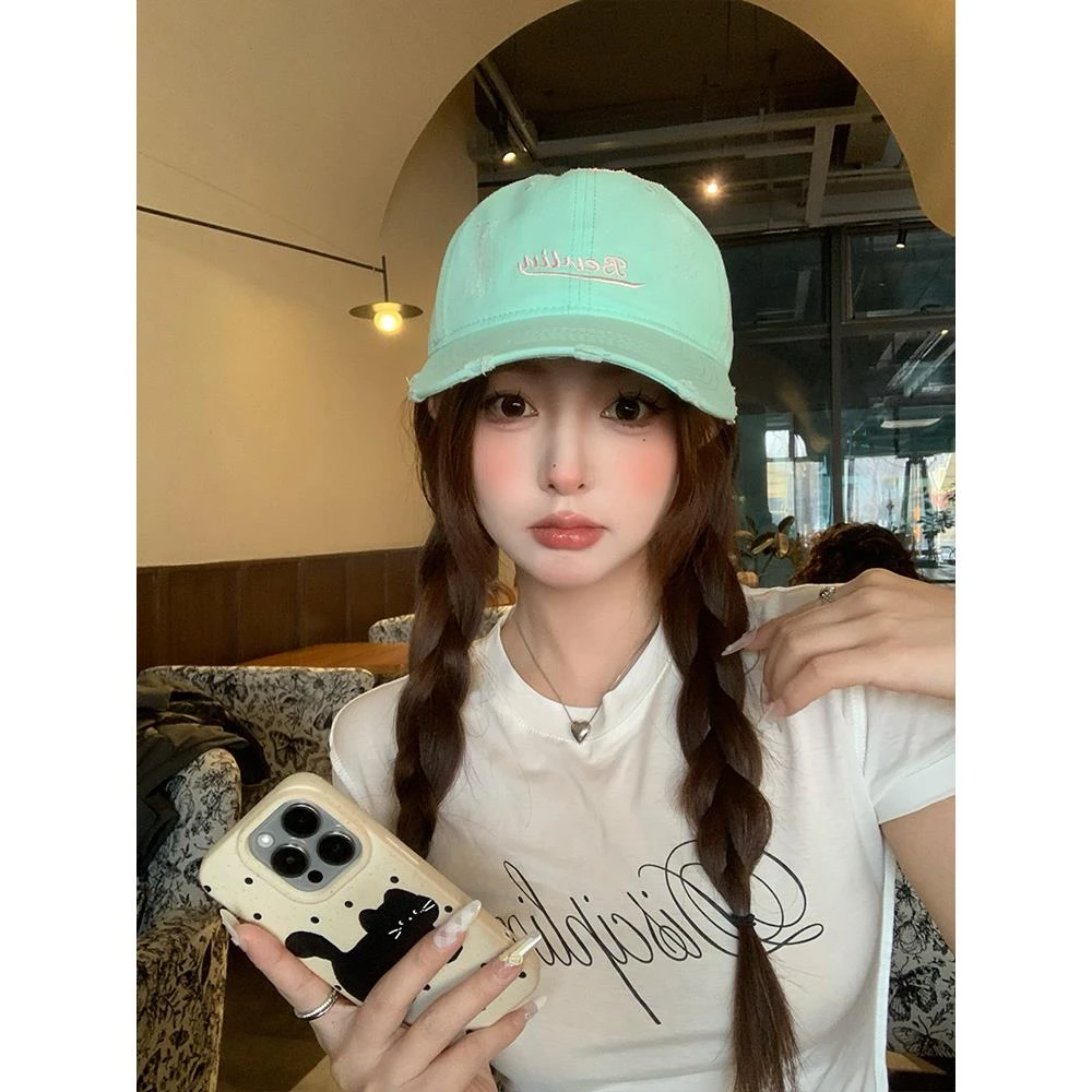KimMumy韩系大头围字母棒球帽女2025年春新款加大加深帽子大帽檐