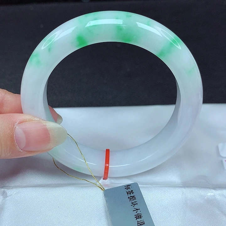 翡翠未镶嵌手镯56圈972