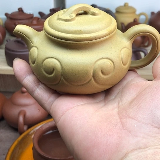 茶壶紫砂黄金段泥仿古如意180豪生左右