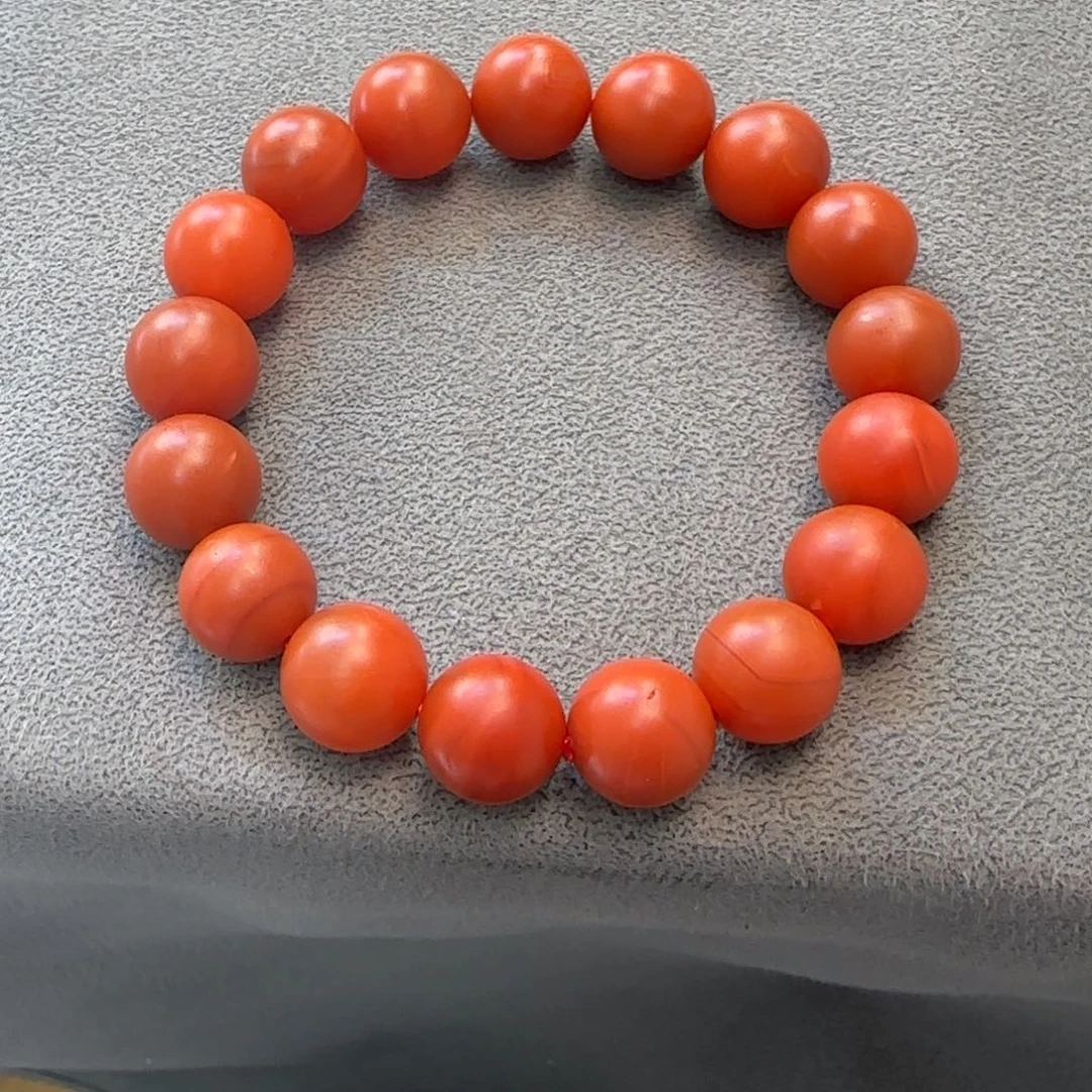 南红玛瑙手串未镶嵌?***凢啊东寨老南红12mm单圈