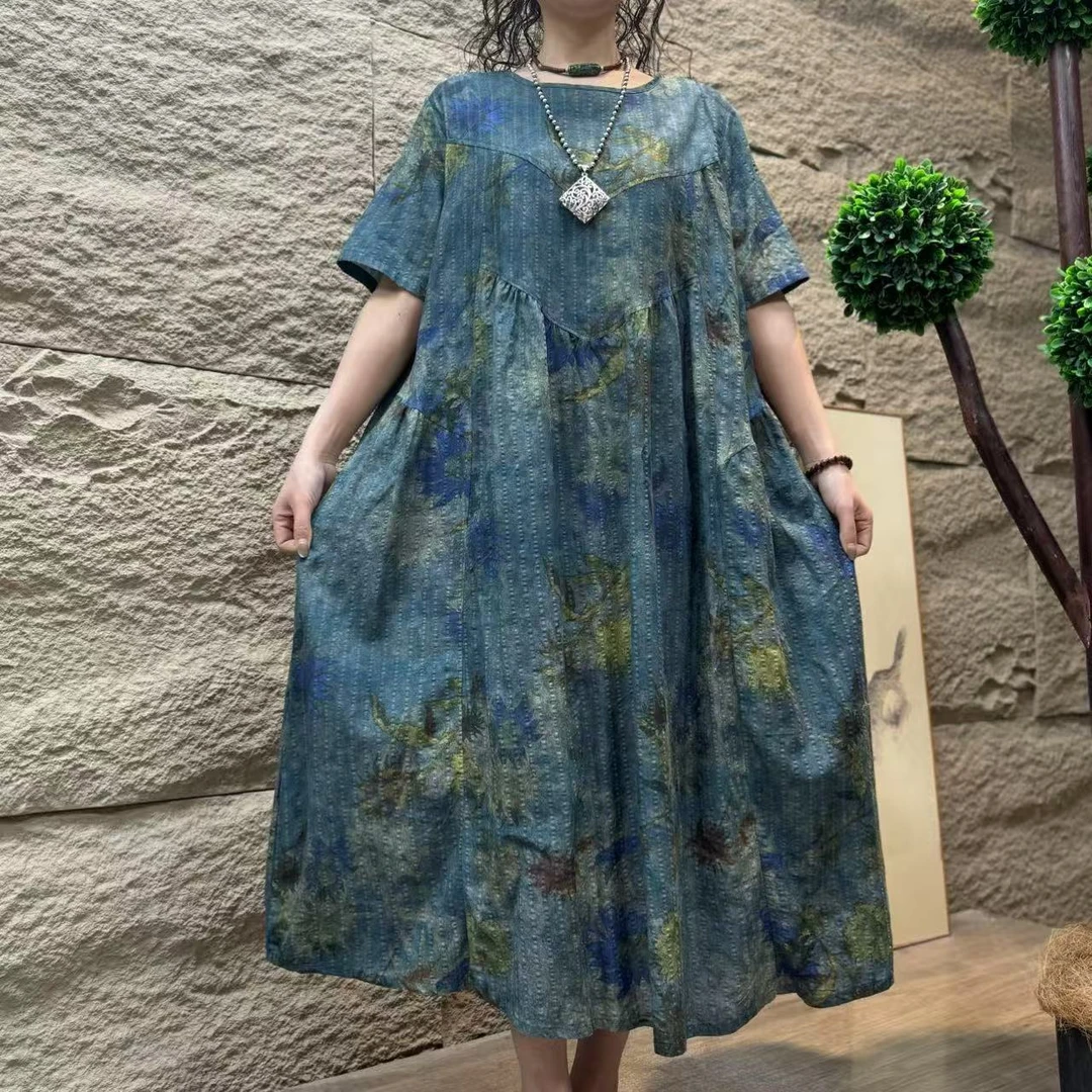 7471新款夏季洋气减龄优雅洋气连衣裙QZ