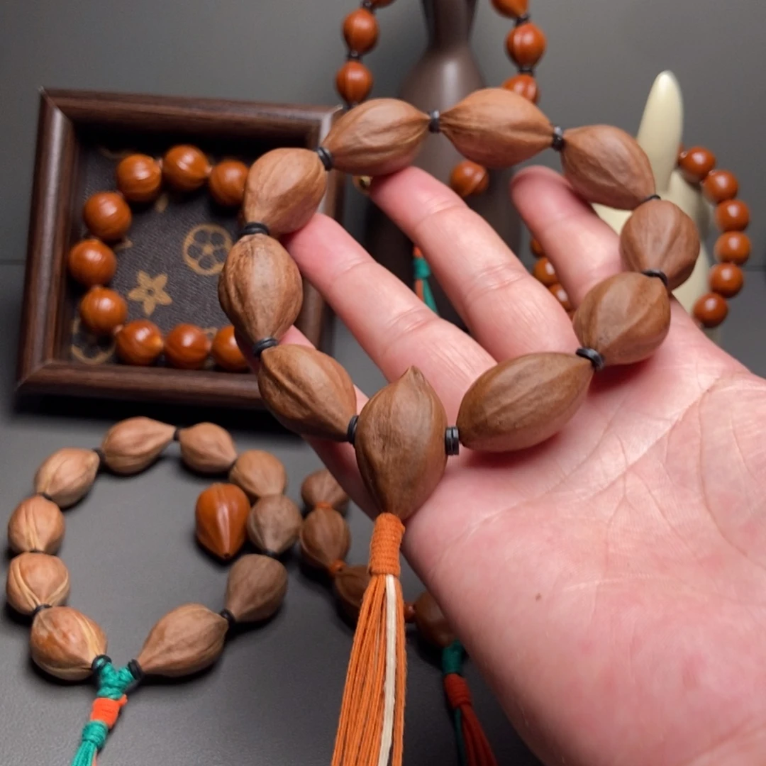 橄榄核手串20-32四花老油核