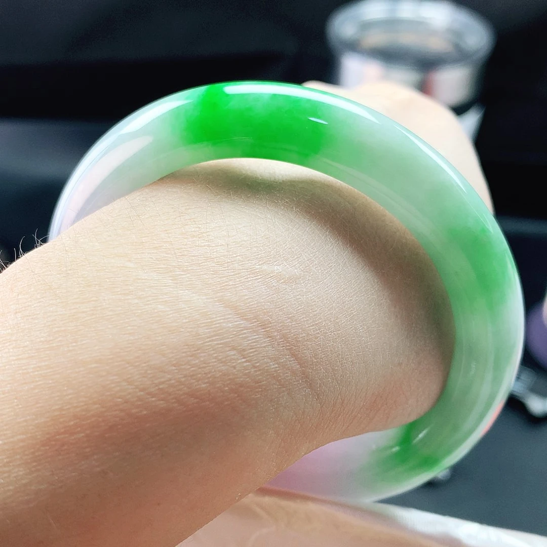 未镶嵌手镯翡翠59圈