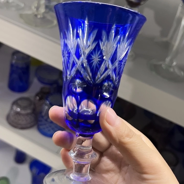 手柄款水晶玻璃微瑕一个