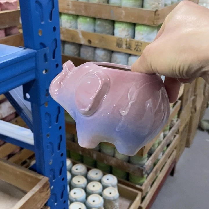 陶瓷花盆单场满9.9发7*8