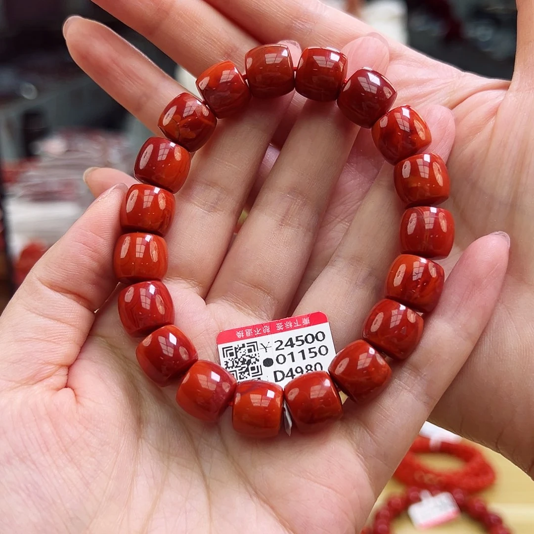 南红玛瑙瓦西典藏手串11mm多样性发一未镶嵌