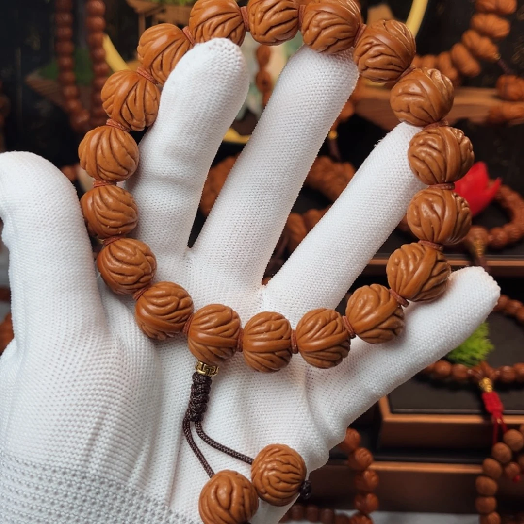 吊坠桃核16柳叶手持