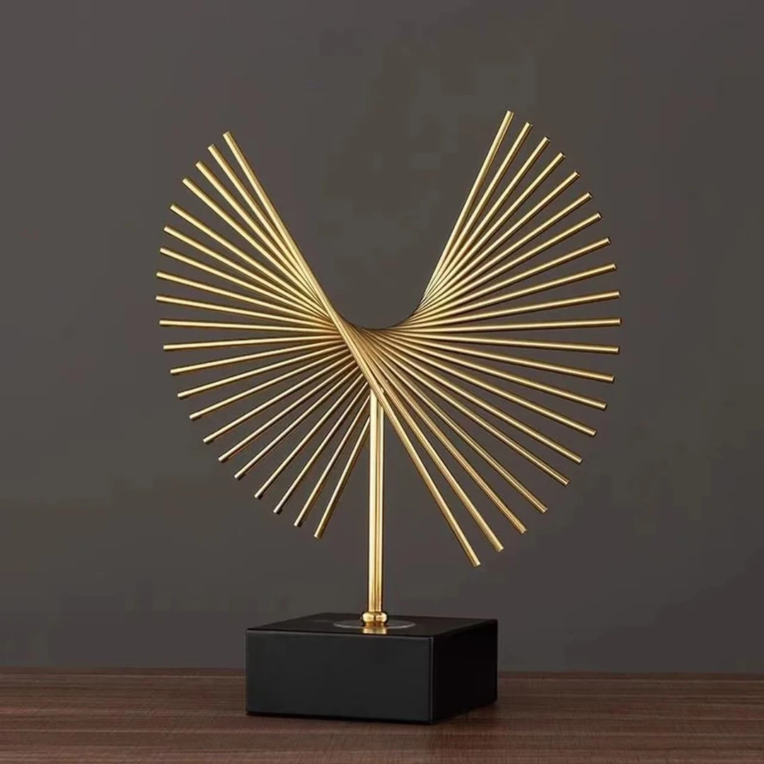 几何创意现代轻奢艺术摆件简约办公室玄关桌面家居酒柜客厅装饰品