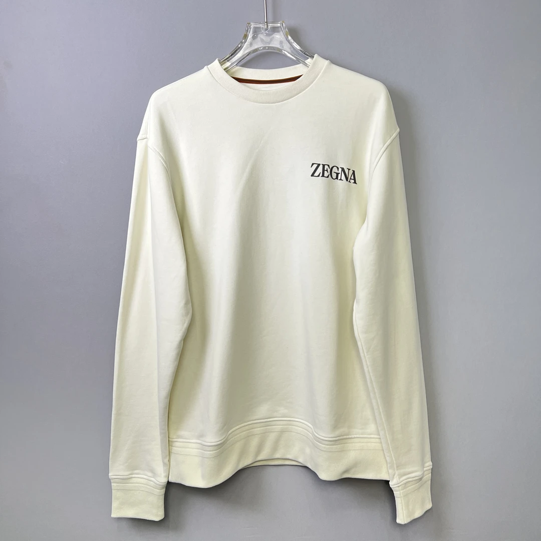 全新未使用 ZEGNA 男士时尚百搭长袖纯棉针织休闲运动卫衣102129