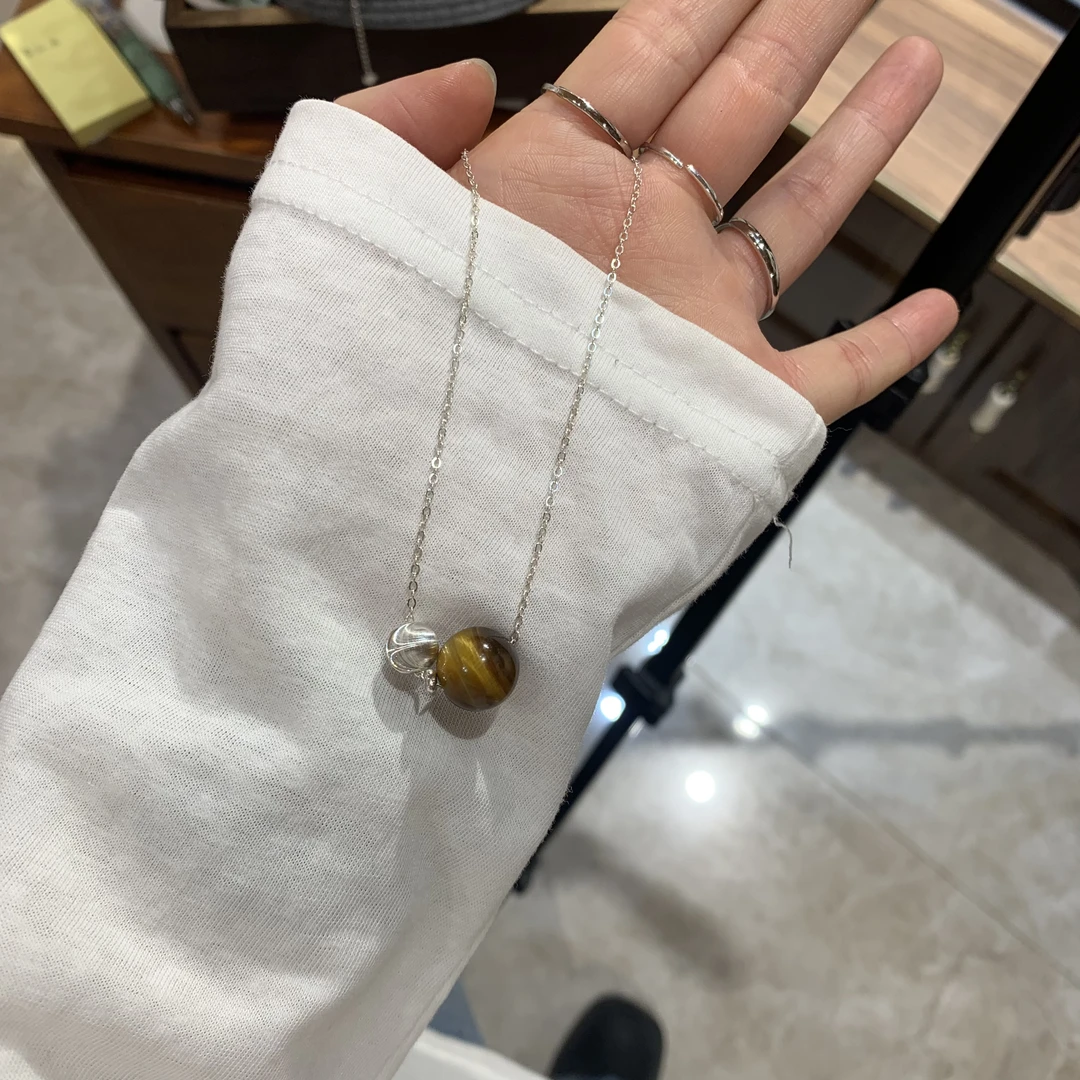 链子925银 阿腾莎银饰 项链 虎豆 925纯银百搭项链