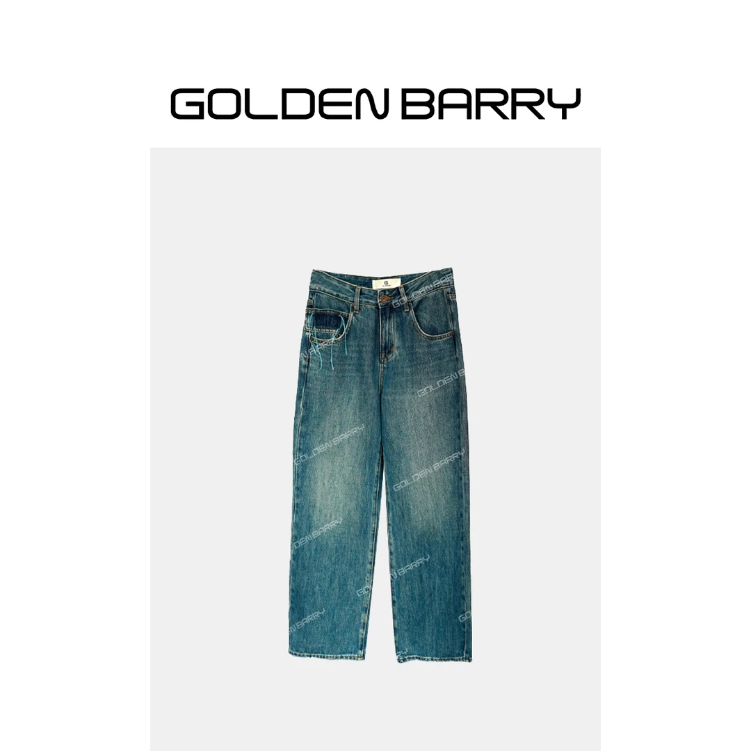 GOLDENBARRY【3.8专享】501087阔腿牛仔裤
