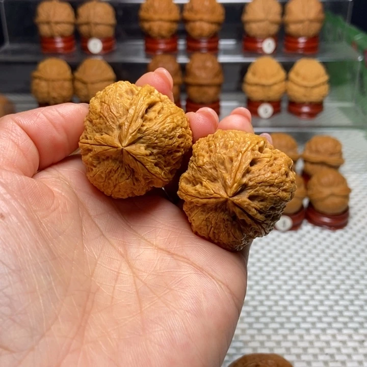 文玩核桃把件41高山流水三棱