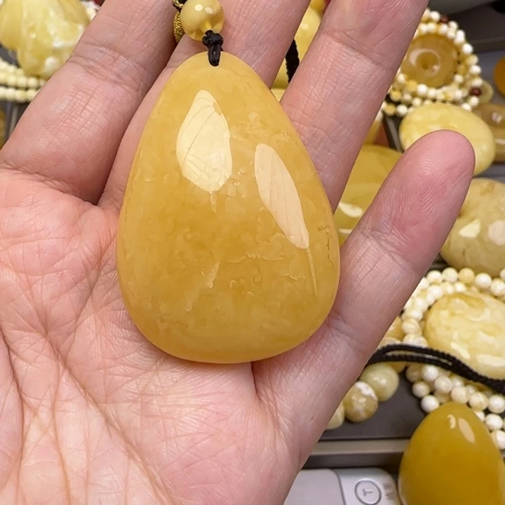 蜜蜡颈饰未镶嵌天然蜜蜡