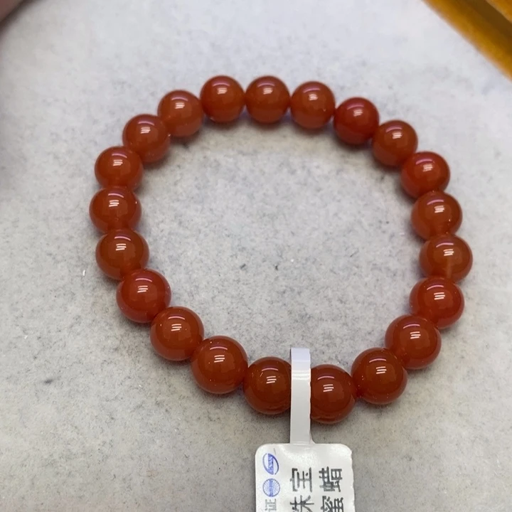 南红玛瑙手串未镶嵌手串