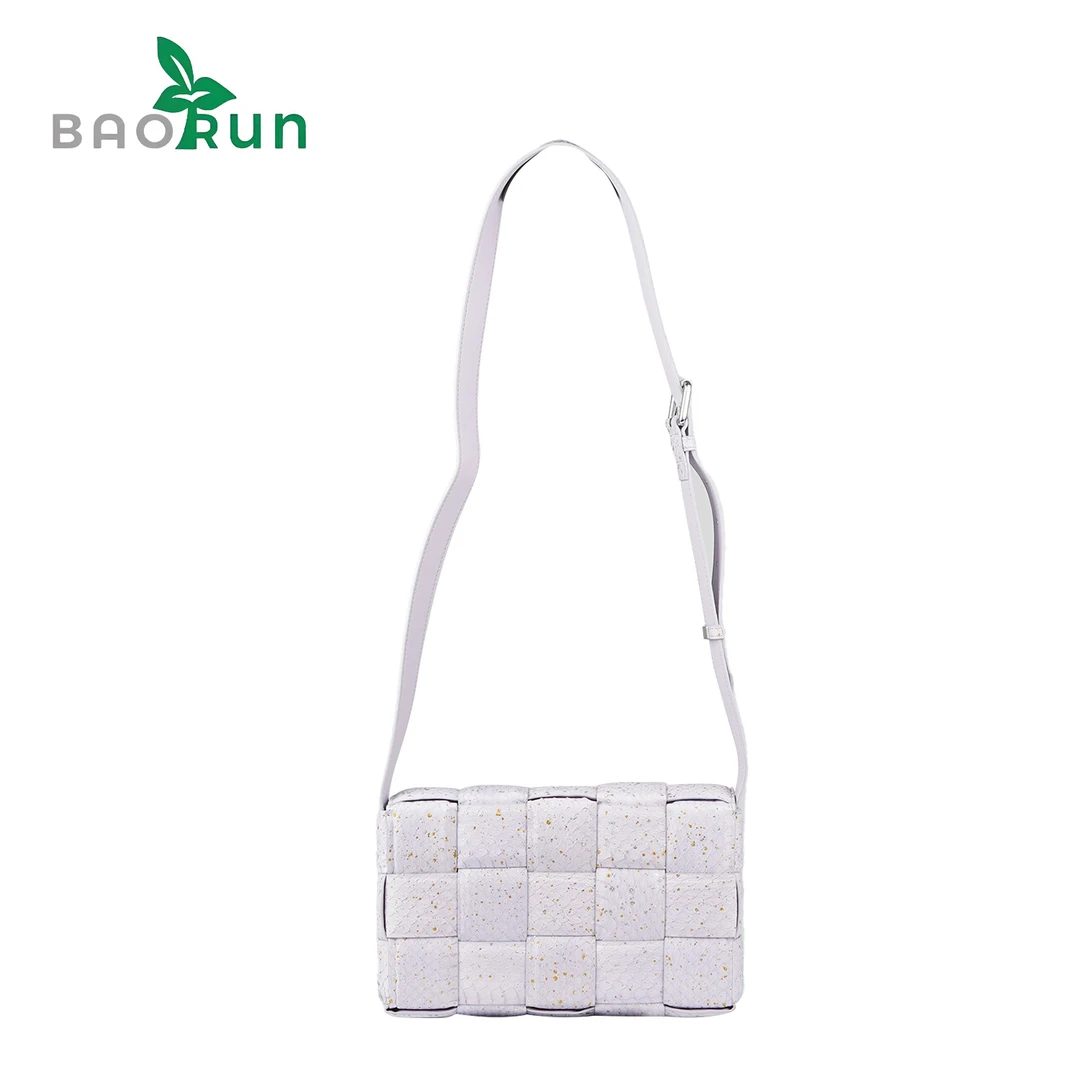 【蛇皮编织包】时尚精致格子枕头包女士单肩斜挎包