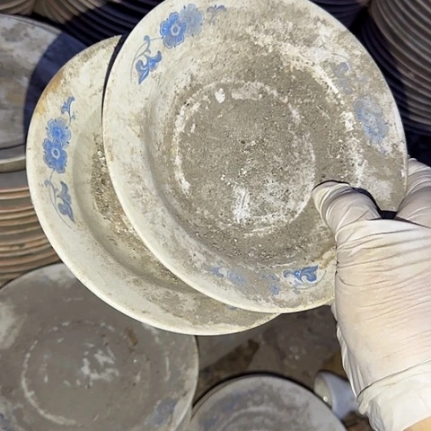 瓷片国营厂库存微瑕15厘米