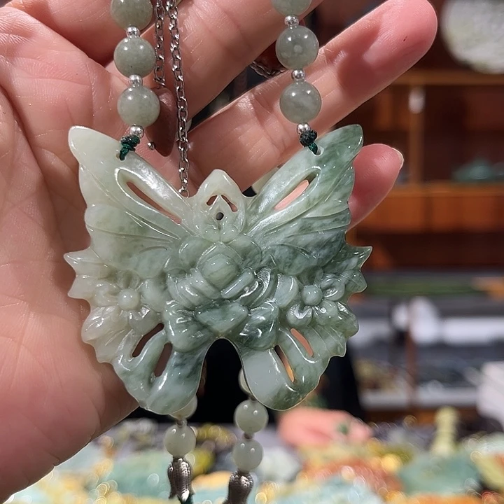 未镶嵌岫玉毛衣链