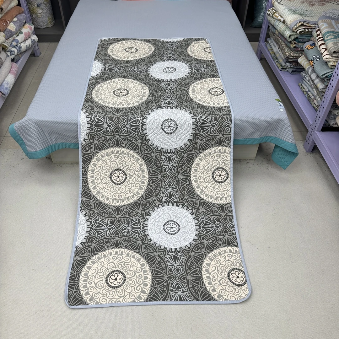 年轮90*220cm三层夹棉四季床盖沙发垫学生宿舍床垫飘窗垫防滑