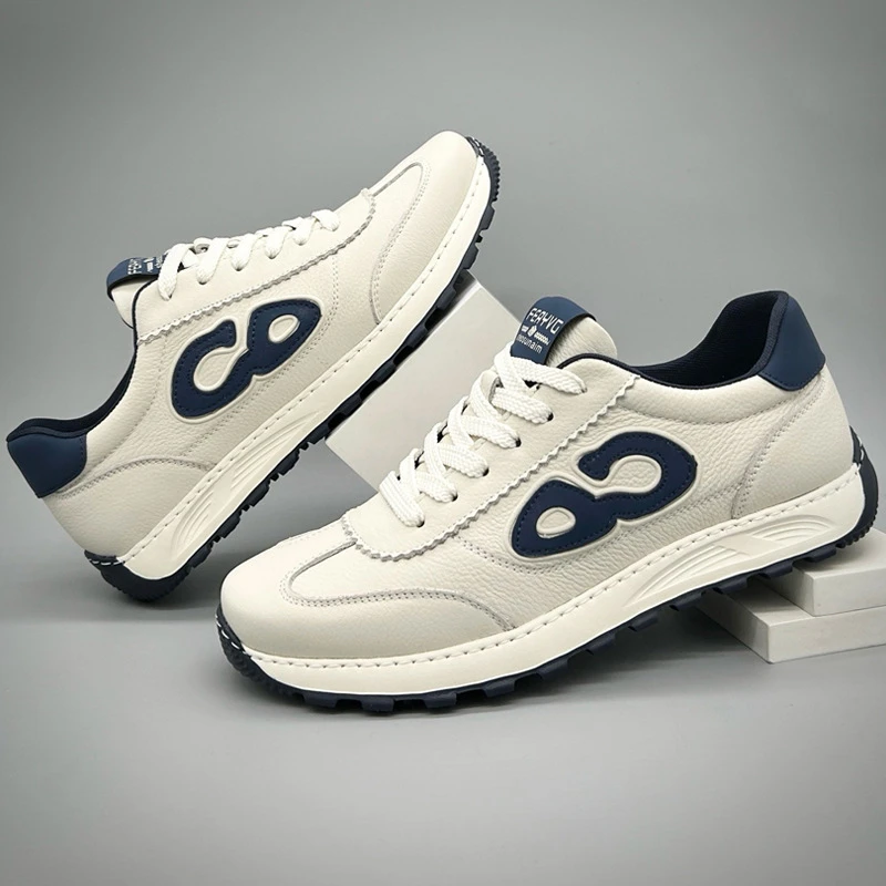 厚底小白鞋男2025秋季新款潮流阿甘鞋时尚轻便百搭运动休闲鞋男