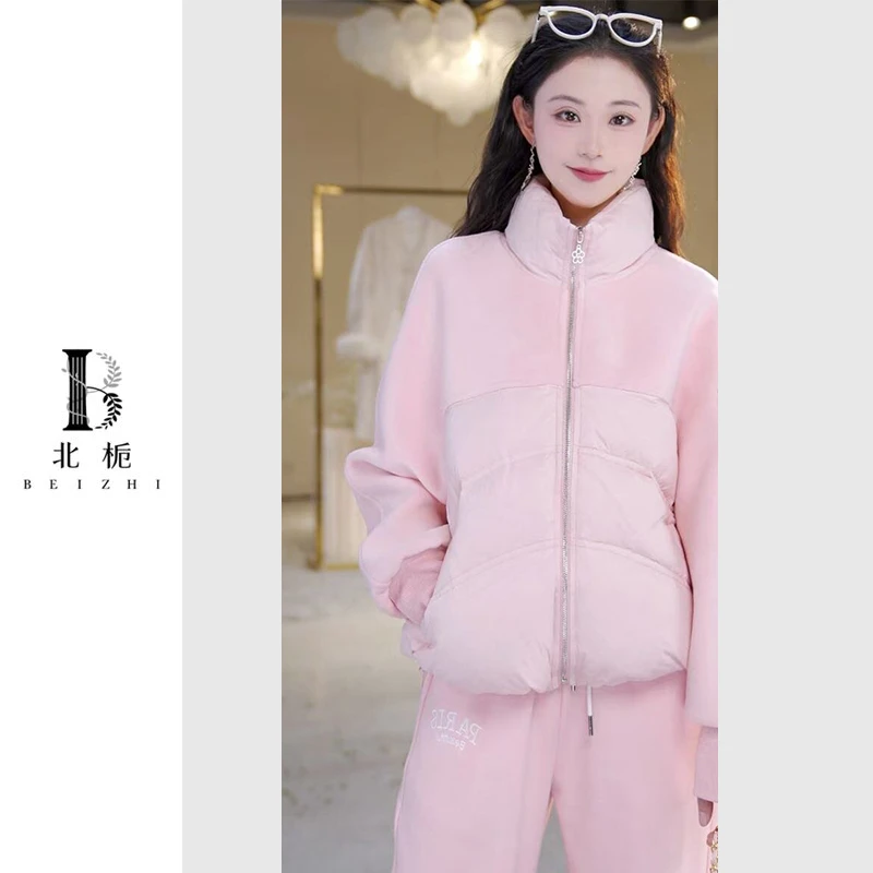 【北栀】休闲简约卫衣羽绒服813468