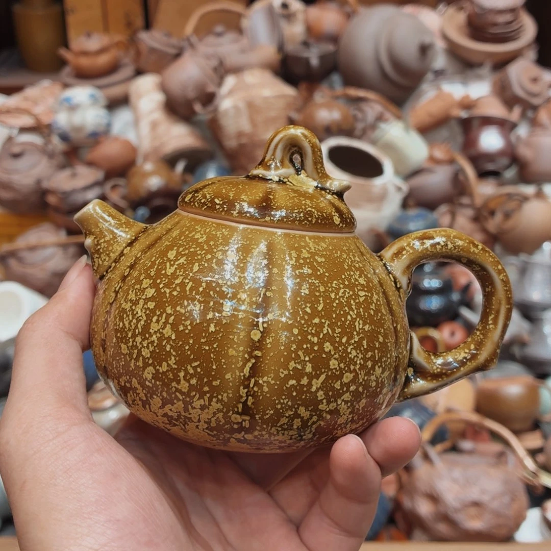 柴烧老岩泥高温茶器皿