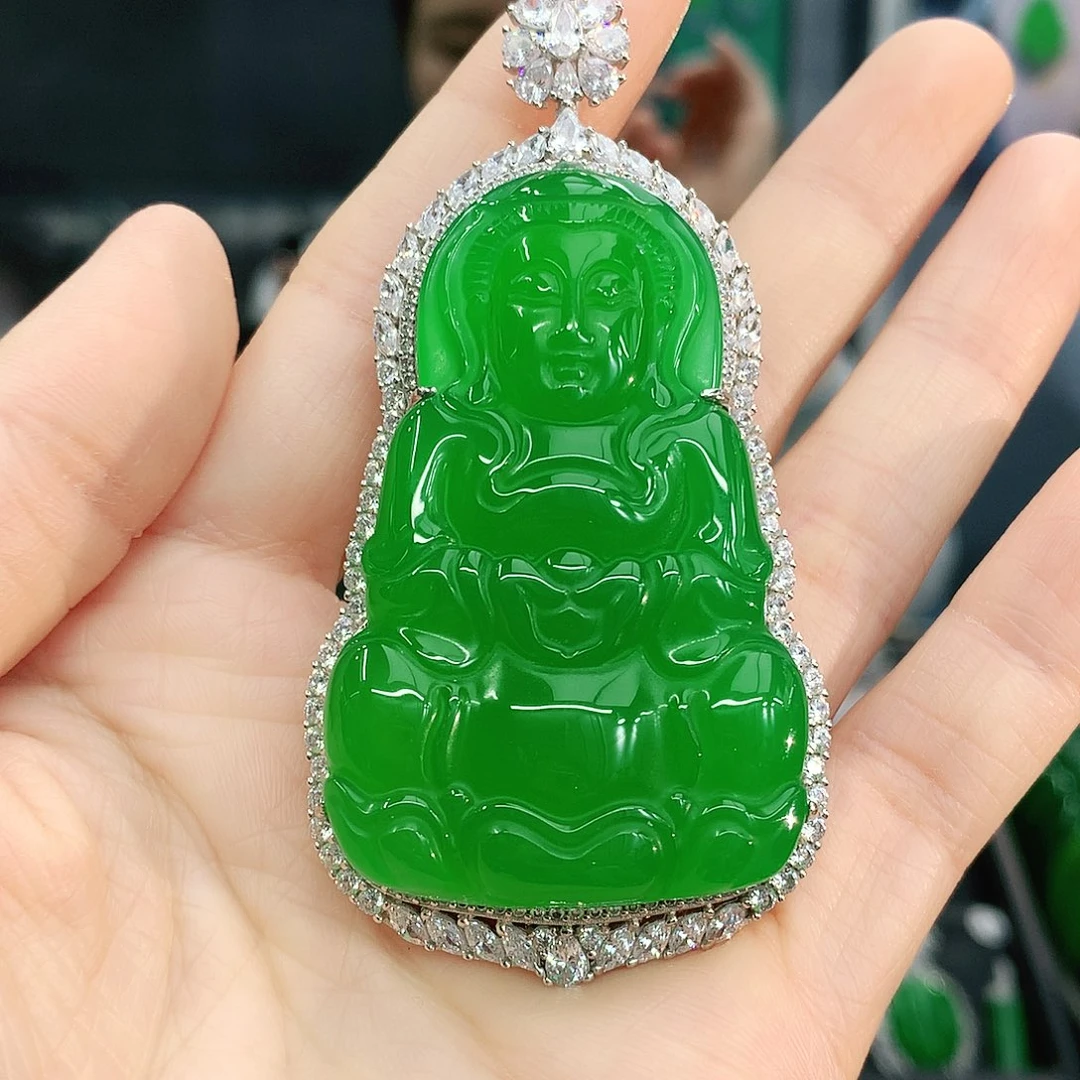 银S925镶嵌吊坠玛瑙/玉髓