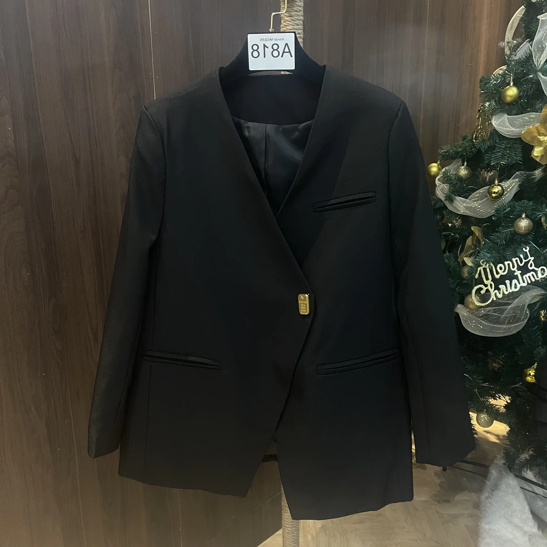 YDD•「A818」秋冬新款简约宽松时尚潮流休闲设计师百搭上衣79055-W