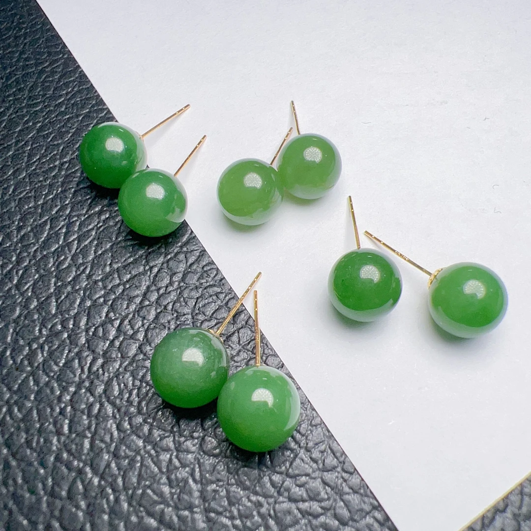 和田碧玉耳饰MLY1020-14