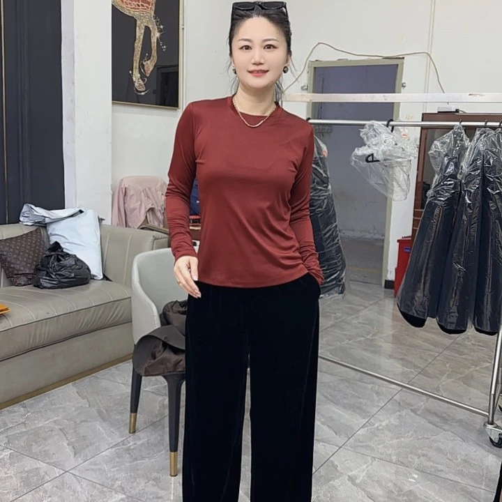 【GELINA】2025春夏新款修身纯色打底衫w1391