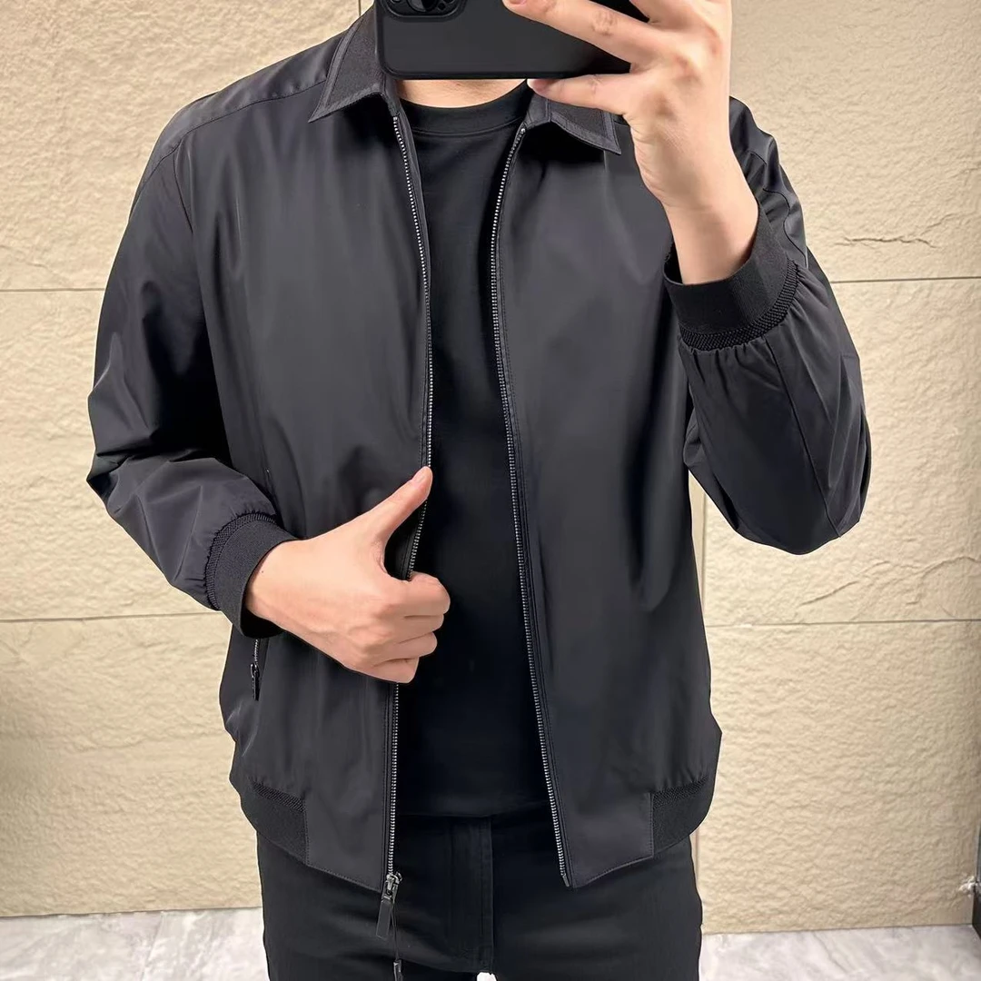 【态度·HJ】9059男士“25春夏新款”设计感翻领百搭夹克外套