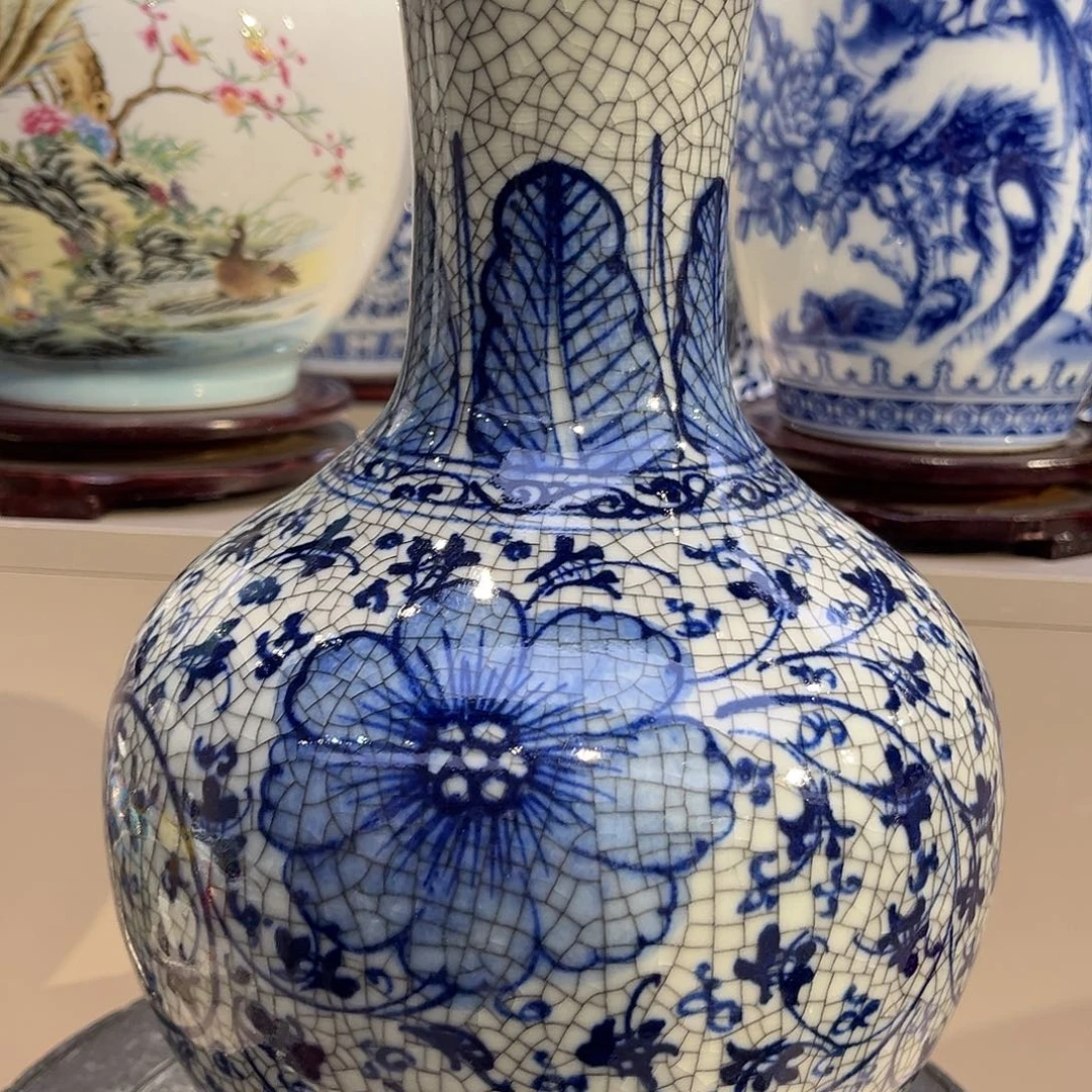 *****陶景德镇陶瓷30公分开片一对