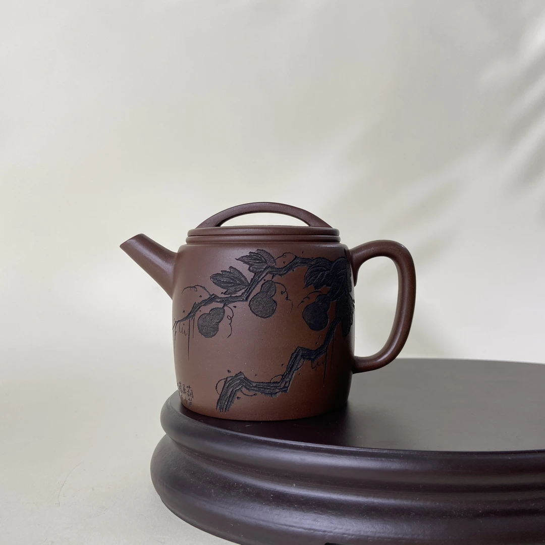 宜兴手工紫砂陶 茶壶GSQ3788-1